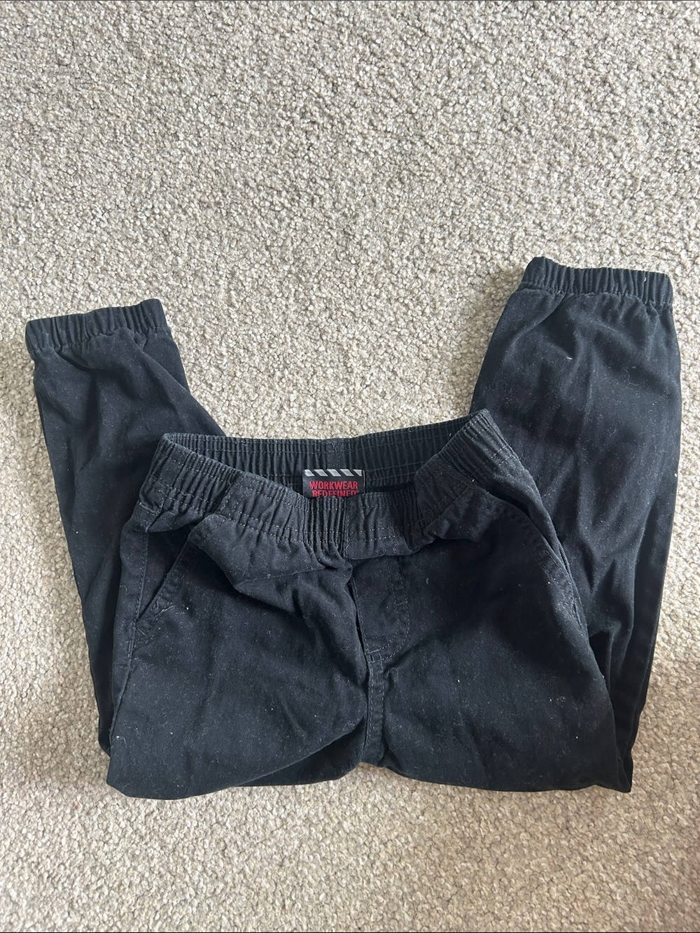 Boys Black Catepillar Elastic Waist Pants bundle 2/3